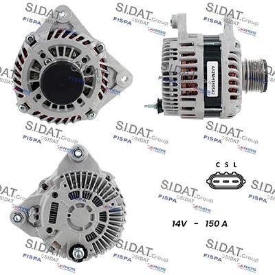SIDAT Alternateur A12MH1405A2 Mazda 2 Alternateur SIDAT A12MH1405A2