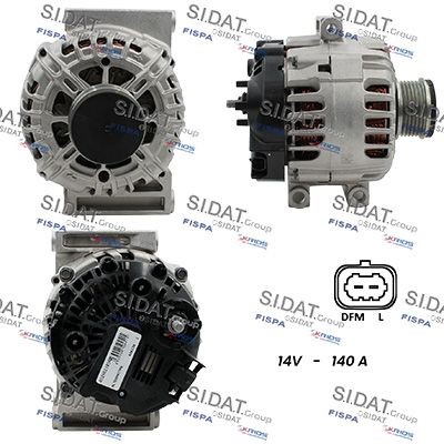 SIDAT Alternátor A12VA1181A2 A12VA1181A2 Alternátor CHEVROLET NUBIRA SIDAT