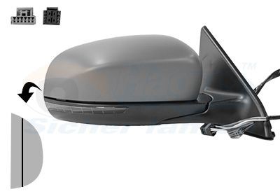 VAN WEZEL Backspegel 2128812 VAN WEZEL 2128812 Backspegel