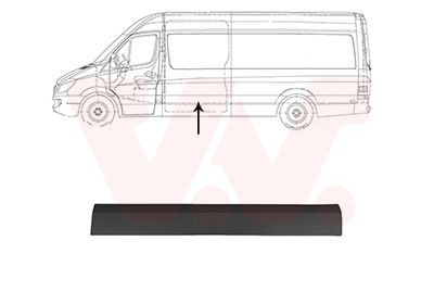 VAN WEZEL Modanatura decorativa / protettiva, Fiancata 3077425 3077425 Modanatura VAN WEZEL MERCEDES-BENZ 170 costo
