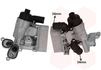 VAN WEZEL Õliradiaator, mootoriõli 37013735 Õlijahuti VAN WEZEL PICK UP 37013735 odav