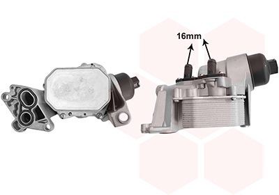 VAN WEZEL Õliradiaator, mootoriõli 43013721 Õlijahuti VAN WEZEL MASTER 43013721 odav