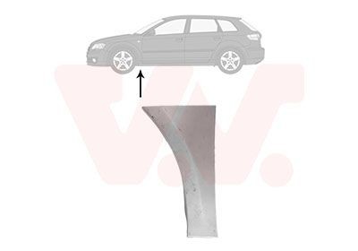 Hjulskjerm VAN WEZEL 5856155 VAN WEZEL 5856155: Skvettskjerm Volkswagen TOURAN 2011