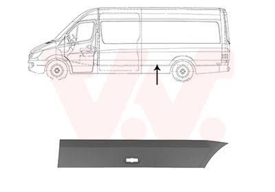 VAN WEZEL Modanatura decorativa / protettiva, Fiancata 5862427 5862427 Modanatura VAN WEZEL MERCEDES-BENZ 170 costo