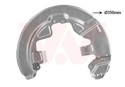 VAN WEZEL Bremseskjold 5922372 VAN WEZEL 5922372 Skvettbord Volvo V90 2 billige