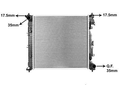 VAN WEZEL Radiator, motorkjøling 82012754 82012754 Radiator VAN WEZEL KIA NIRO