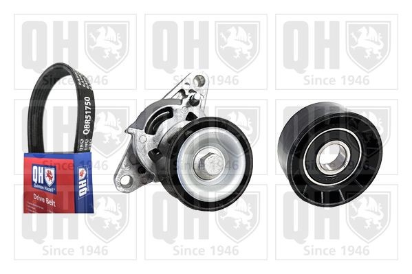 QUINTON HAZELL Σετ ιμάντων poly-V QDK214 QUINTON HAZELL Κιτ ιμάντα κίνησης RENAULT QDK214