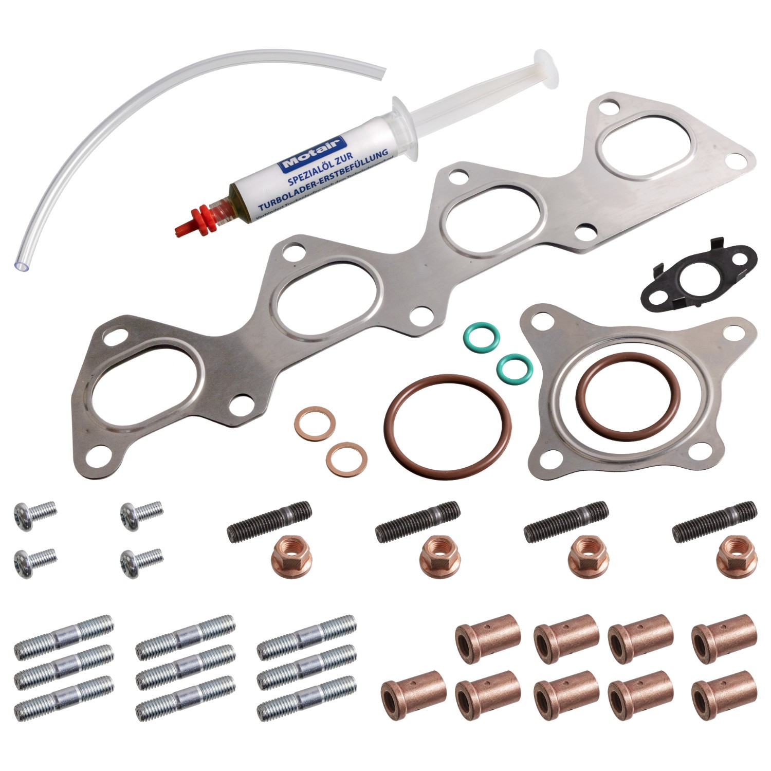 FEBI BILSTEIN Turbocharger, montageset 190381 Audi A4 Turboladerpakking FEBI BILSTEIN 190381