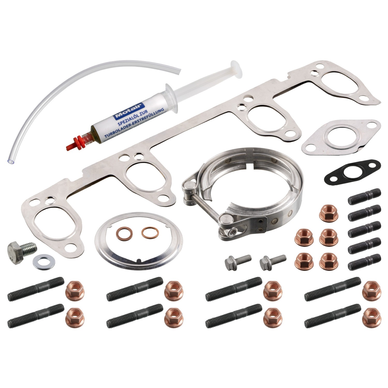 FEBI BILSTEIN Turbocharger, montageset 192265 192265 Turboladerpakking Volkswagen CALIFORNIA FEBI BILSTEIN