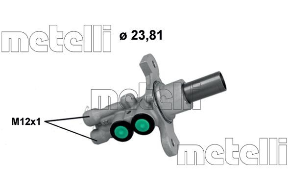 METELLI Jarrupääsylinteri 05-1271 05-1271 METELLI Jarrupääsylinteri Mercedes-Benz M-sarja hinta