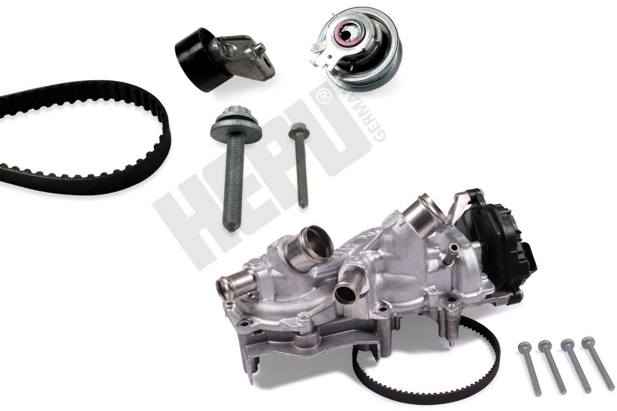 HEPU Σετ ιμάντα χρονισμού με αντλία νερού PK55010 HEPU PK55010 Σετ ιμάντα χρονισμού με αντλία νερού A3 Sedan (8YS) γνήσια τιμες