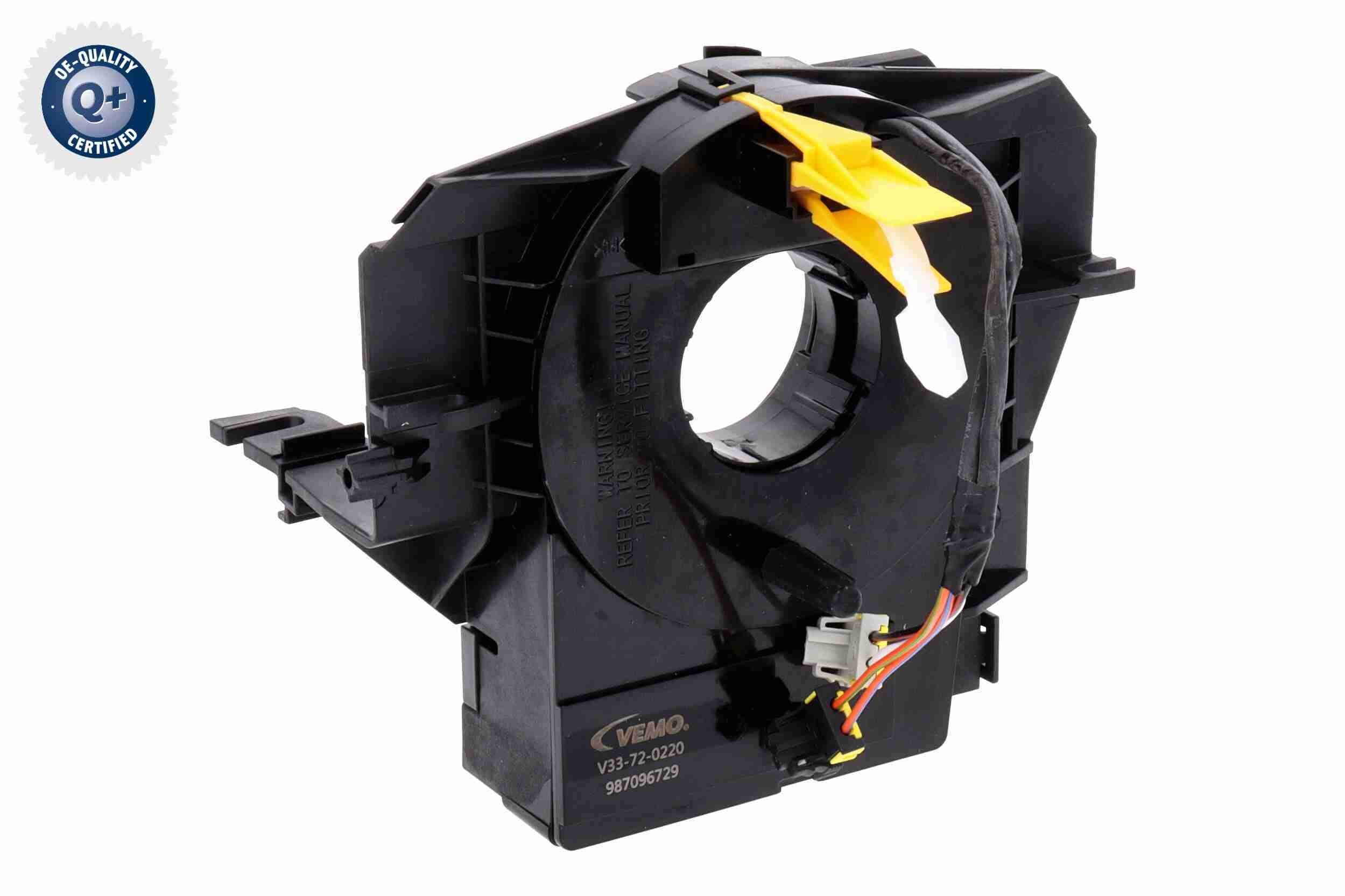Vinkelfjeder, Airbag VEMO V33-72-0220 VEMO V33-72-0220: Ratstammekontakt Chrysler GRAND VOYAGER 2012