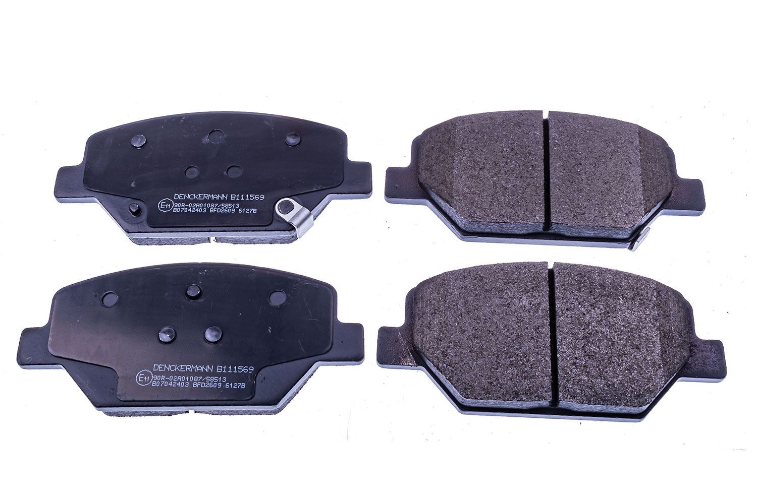 DENCKERMANN Bremseklosser B111569 Bremseklosser DENCKERMANN ORLANDO B111569 billige