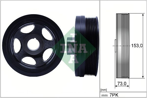 INA Remenica kľukového hriadeľa 544 0183 10 INA 544018310 Remenica kľukového hriadeľa Mercedes S212 cena