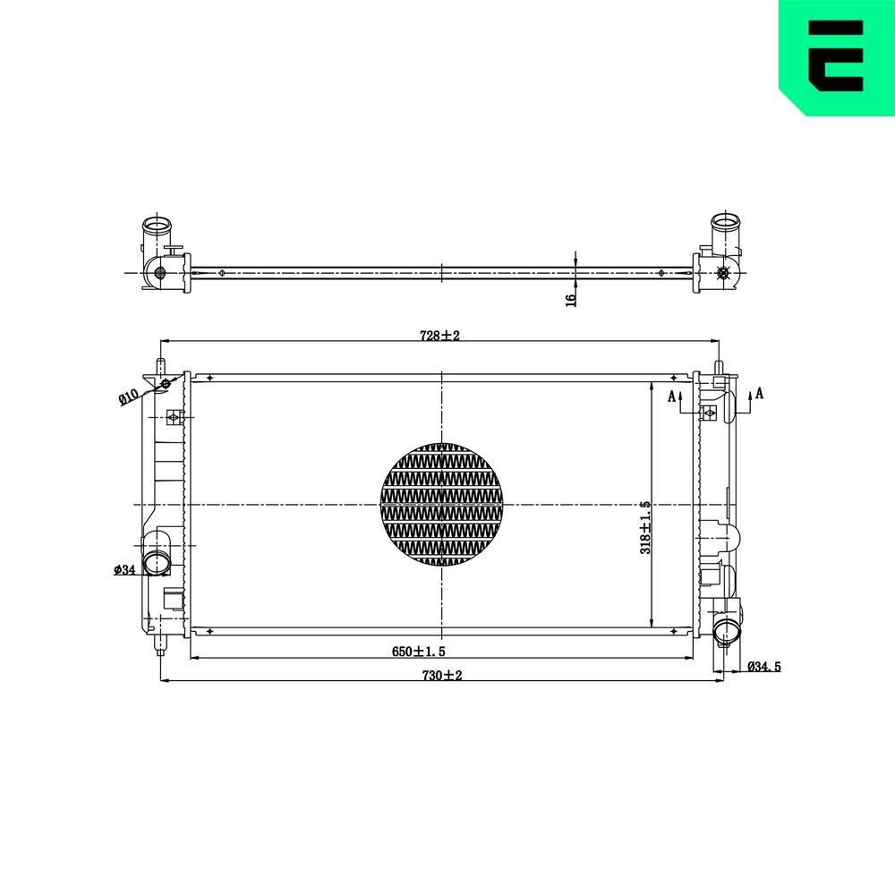 ERA Ψυγείο, ψύξη κινητήρα 673568 Ψυγειο νερου ERA Toyota RAV 4 673568