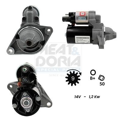 MEAT & DORIA Starter 5010369G Startmotor MEAT & DORIA Toyota CARINA 5010369G