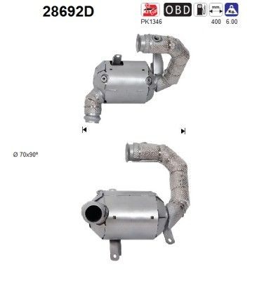 AS Catalizzatore 28692D 28692D Catalizzatore AS PEUGEOT 807 costo