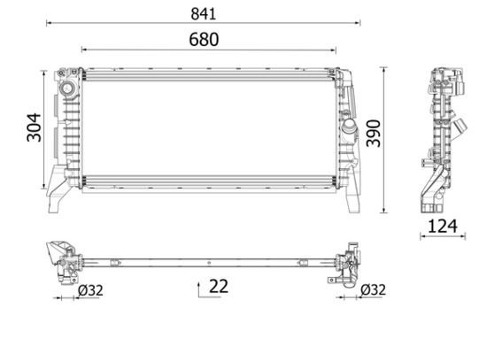 Radiator, motorkjøling MAHLE CR 2748 000P MAHLE CR 2748 000P: Radiator Mini Cabrio 2018