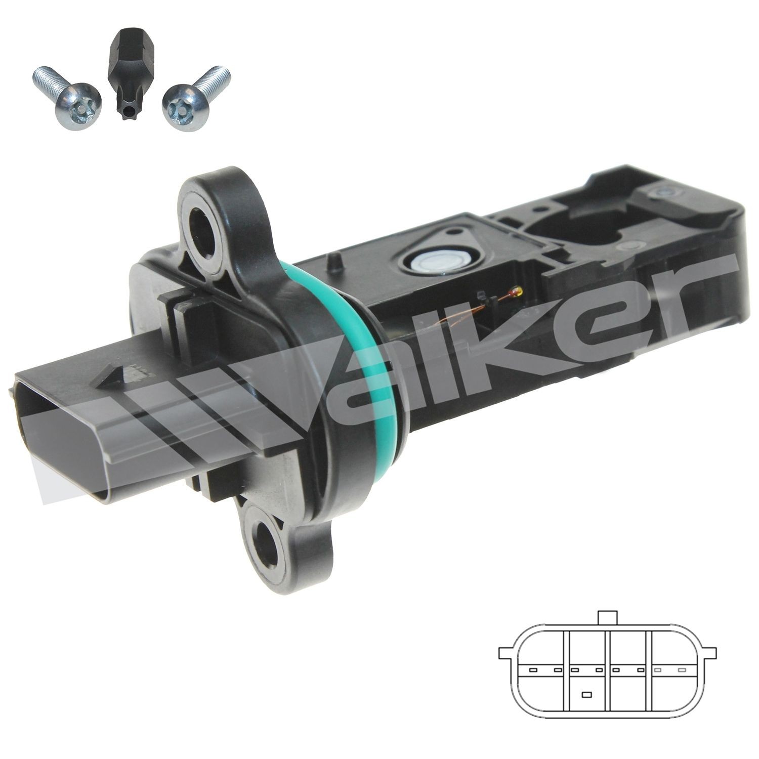 WALKER PRODUCTS Luftmengdemåler 245-1314 245-1314 Luftmassemåler CITROËN C4 WALKER PRODUCTS