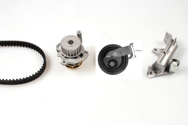 HEPU Kit de distribution + pompe à eau PK05476 PK05476 Kit de distribution HEPU SKODA FABIA
