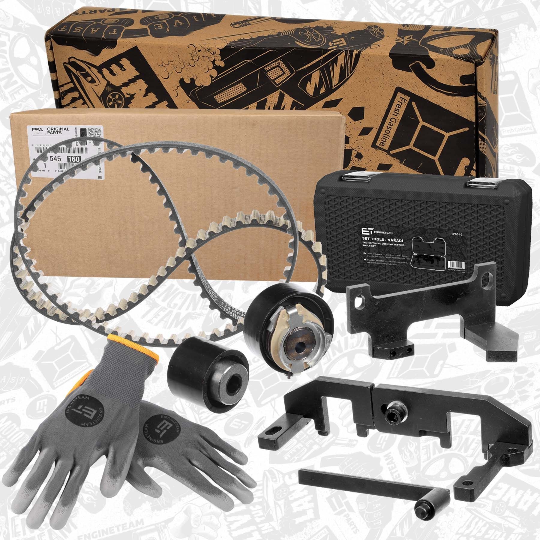 ET ENGINETEAM Distributieriem set RM0026VR1 RM0026VR1 Distributie-riem AUDI A5 ET ENGINETEAM