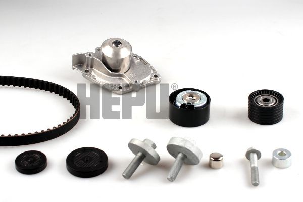 HEPU Vodné čerpadlo + sada ozubeného remeňa PK09550 Vodné čerpadlo + sada ozubeného remeňa HEPU Nissan SKYLINE PK09550
