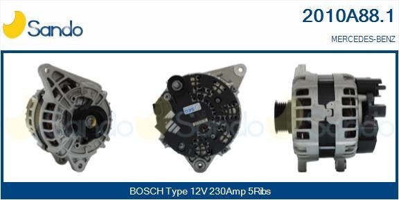 SANDO Alternador 2010A88.1 Motor de arranque alternador SANDO Mercedes-Benz 100 2010A88.1