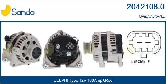 SANDO Δυναμό 2042108.0 Δυναμό SANDO Opel MOVANO 2042108.0