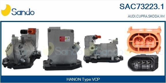 SANDO AC-kompressor SAC73223.1 AC pumpe SANDO CUPRA SAC73223.1
