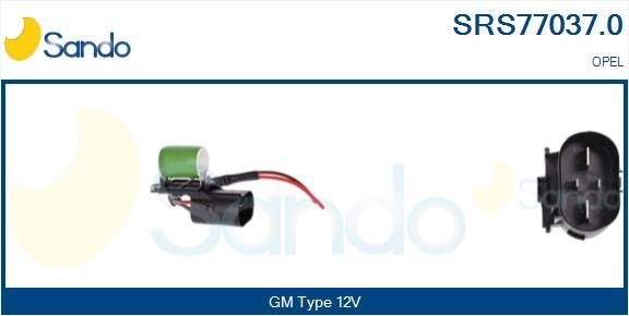 SANDO Vorwiderstand, Elektromotor-Kühlerlüfter SRS77037.0 SRS77037.0 Gebläse, Vorwiderstand OPEL CORSA SANDO kaufen