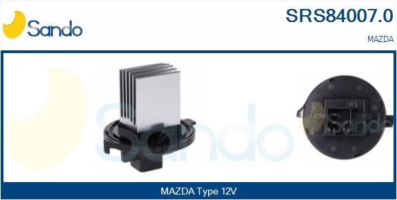 SANDO Modstand, kabineventilator SRS84007.0 SRS84007.0 Blæsermodstand MAZDA 323 SANDO