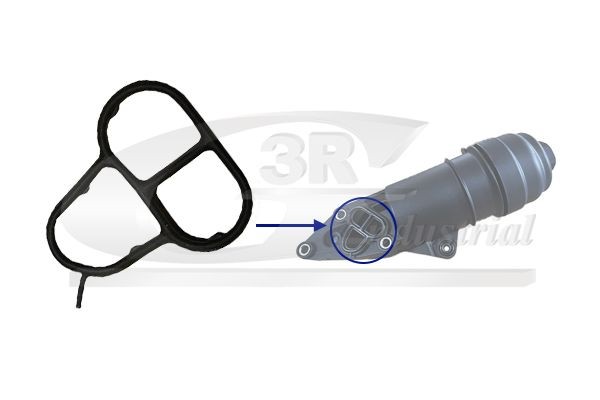 3RG Pakking voor het oliefilterhuis 98702 Pakking, oliefilteromkasting BMW 3RG 98702