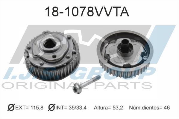 IJS GROUP Nokkenasversteller 18-1078VVTA IJS GROUP 18-1078VVTA Tandwiel, nokkenas Chevrolet Cruze j300 prijs