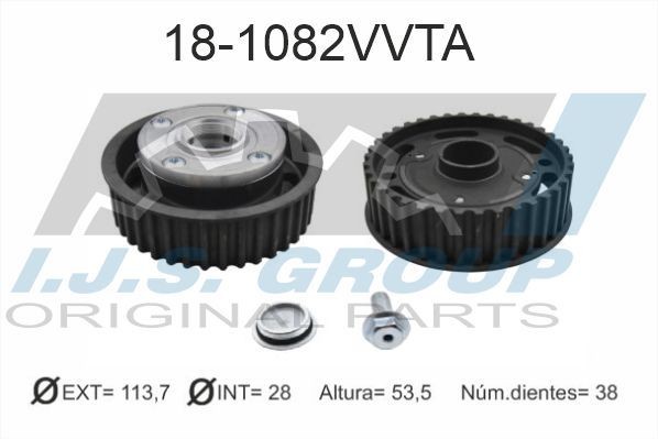 IJS GROUP Nastavovač vačkového hriadeľa 18-1082VVTA 18-1082VVTA Ozubené koleso vačkového hriadeľa FORD KA IJS GROUP