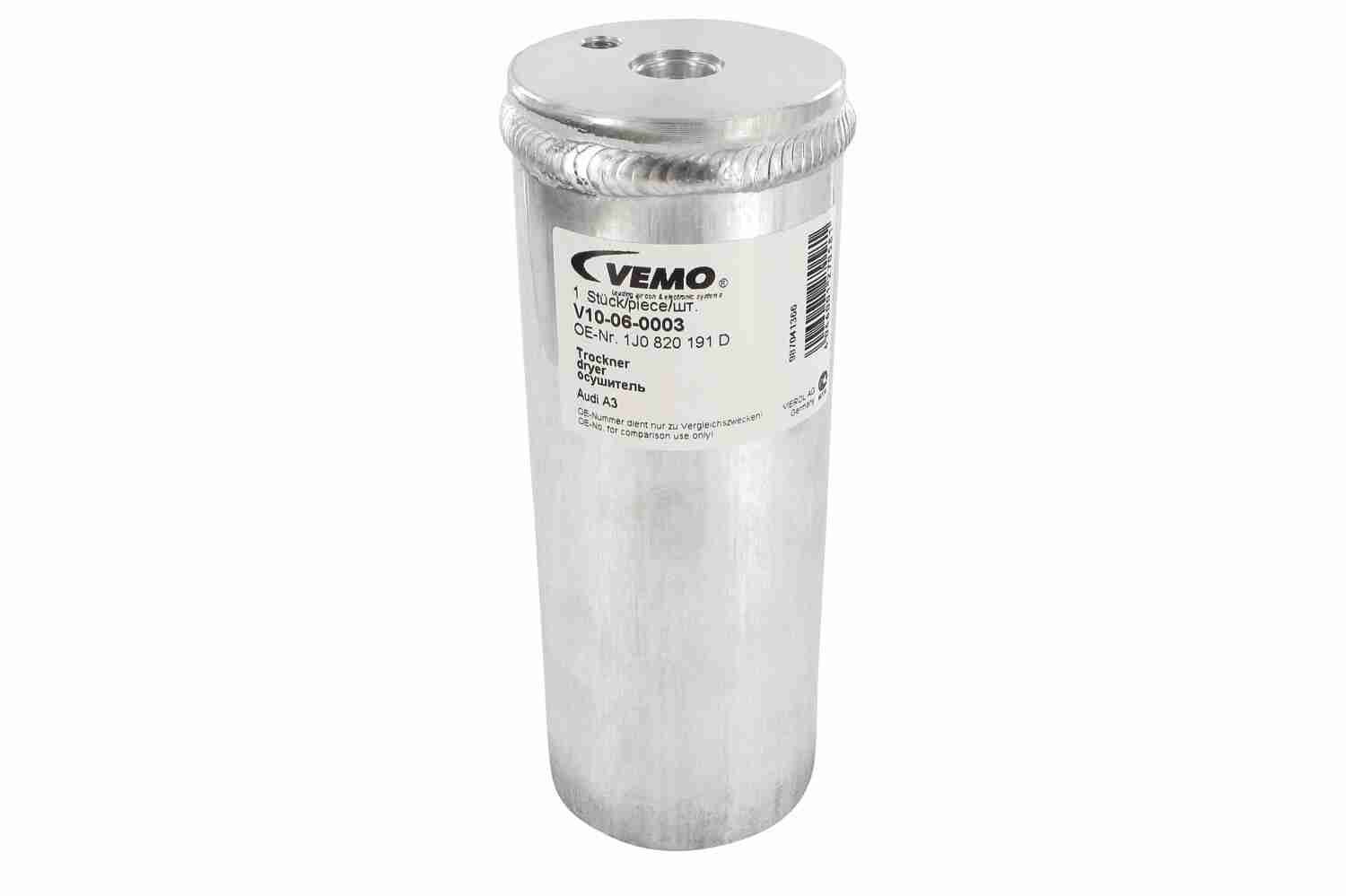 VEMO Tørker, klimaanlegg V10-06-0003 Ac tørker VEMO Citroën XSARA Original Quality V10-06-0003