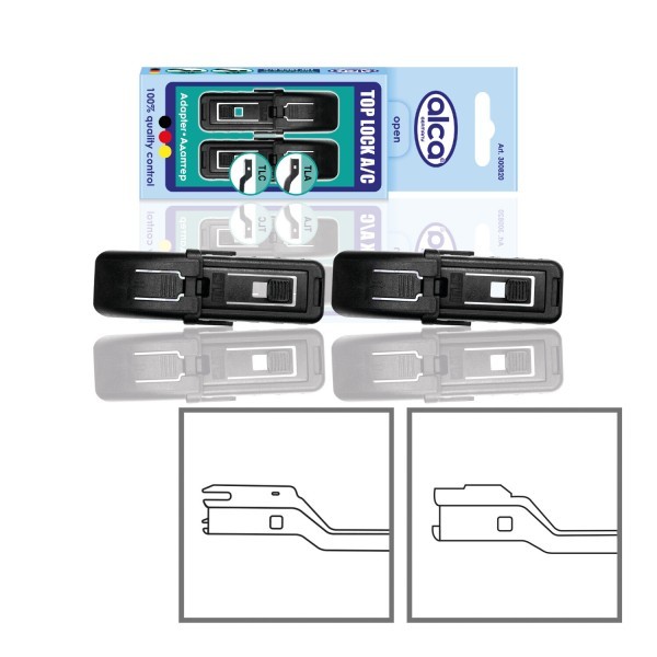 ALCA Adapter, wiper blade W300820 ALCA W300820 SEAT LEON windshield wiper arm replacement
