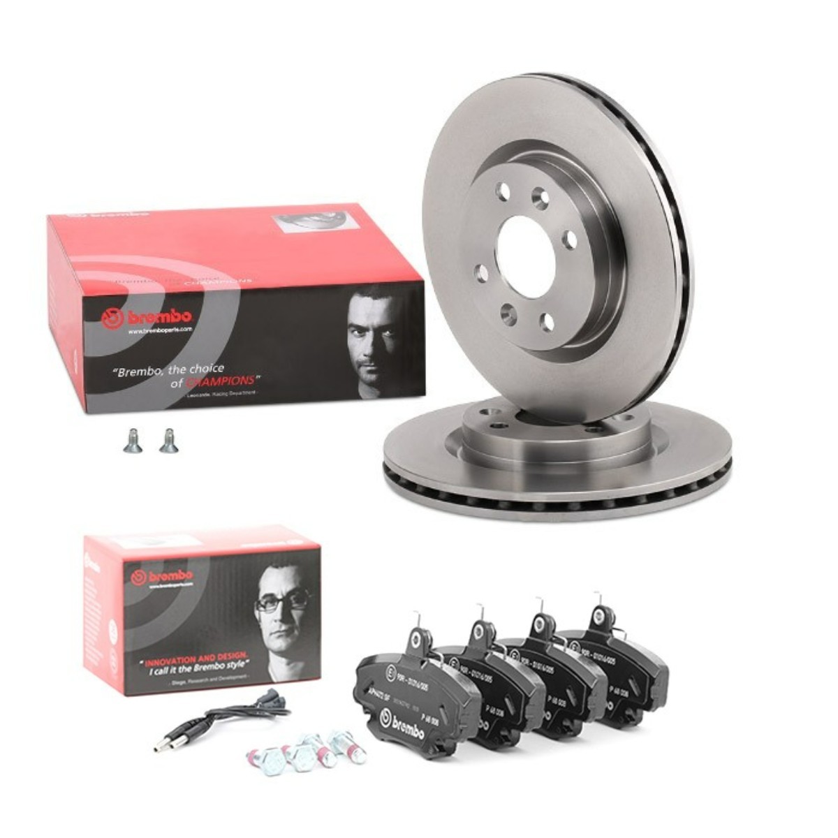 BREMBO Bremseskiver og klodser BRB3405N0031 BREMBO BRB3405N0031 Bremsesæt Dacia Sandero sd billig