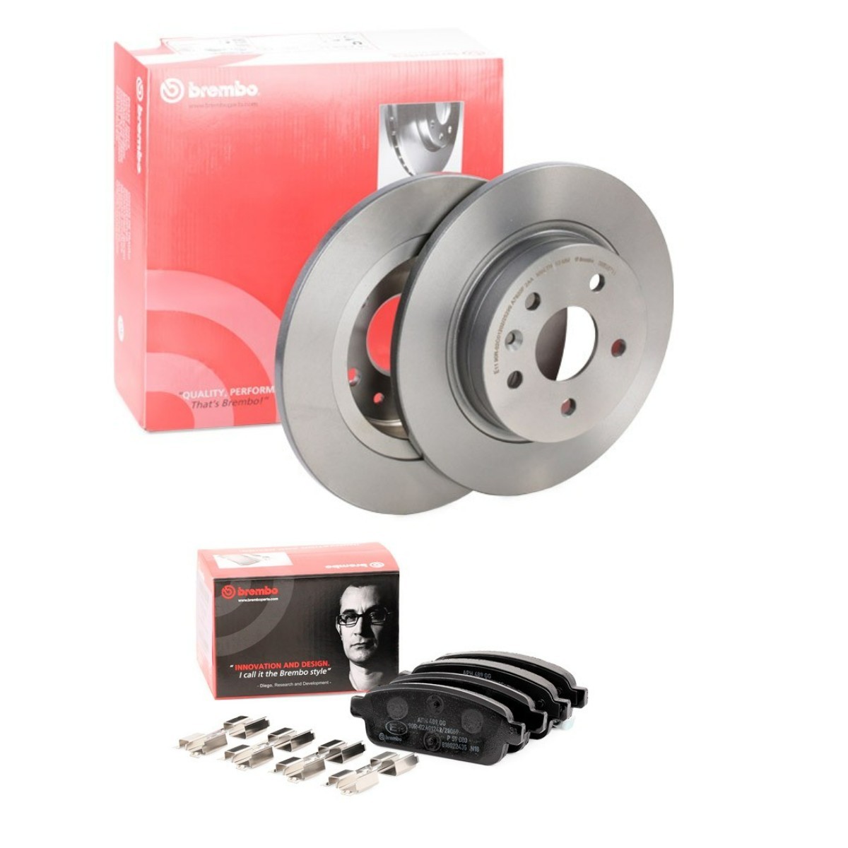 BREMBO Σετ φρένων, δισκόφρενα BRB3405N0032 BREMBO BRB3405N0032 Σετ δισκόπλακες τακάκια Chevrolet Cruze j305 τιμες
