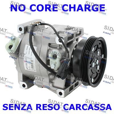 SIDAT Kompresor klimatizácie 1.5048R 1.5048R Kompresor klimatizácie RENAULT CAPTUR SIDAT