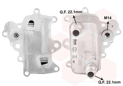 VAN WEZEL Ölkühler 01013701 Zusatzölkühler VAN WEZEL Fiat FIORINO 01013701