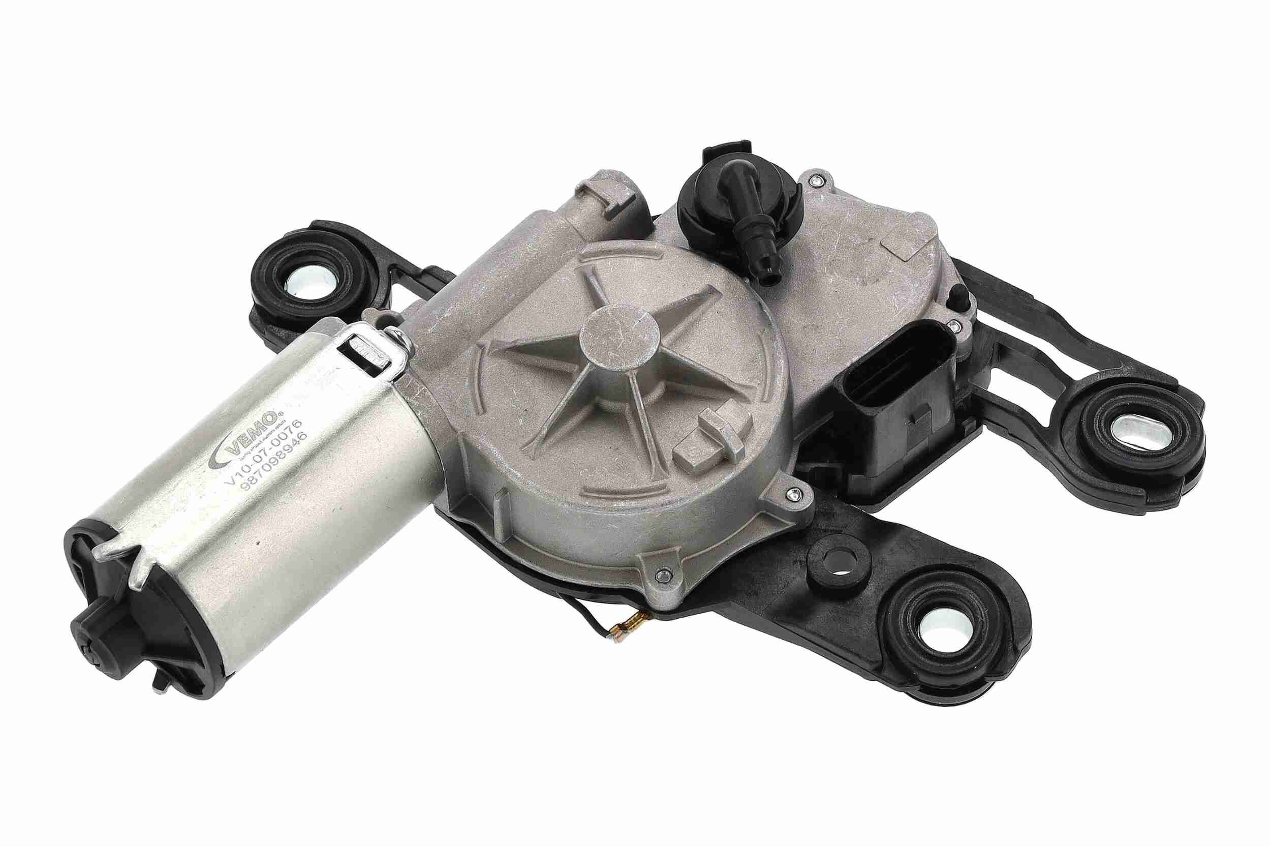 VEMO Ruitenwissermotor V10-07-0076 Seat INCA Achterruitenwisser, motor VEMO V10-07-0076