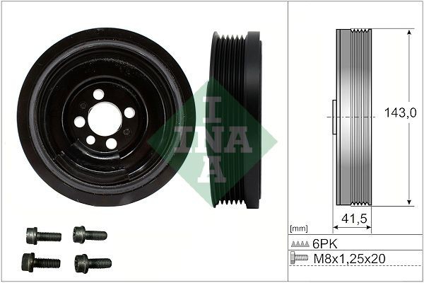 INA Belt Pulley Set, crankshaft 544 0182 20 544 0182 20 INA crankshaft pulley for VW CALIFORNIA