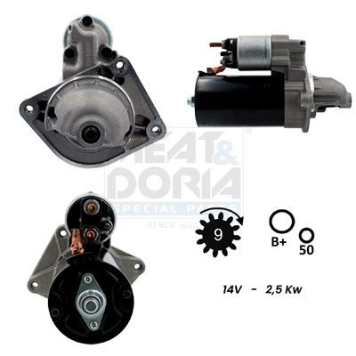 MEAT & DORIA Anlasser 5010041G Starter Motor MEAT & DORIA Renault GRAND SCÉNIC 5010041G