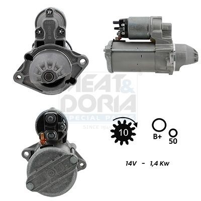 MEAT & DORIA Starter 5010966G 5010966G Starter MEAT & DORIA OPEL MERIVA