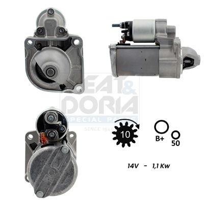 MEAT & DORIA Starter 5010969G 5010969G MEAT & DORIA Starter Fiat odav