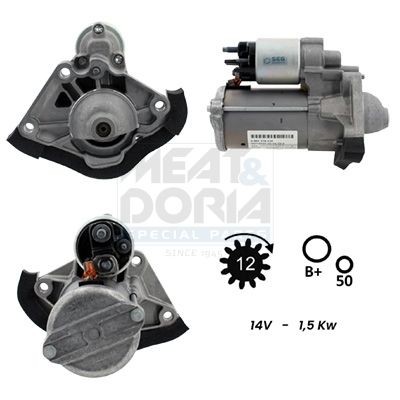 MEAT & DORIA Starter 5010980G Starter MEAT & DORIA Renault SCÉNIC 5010980G