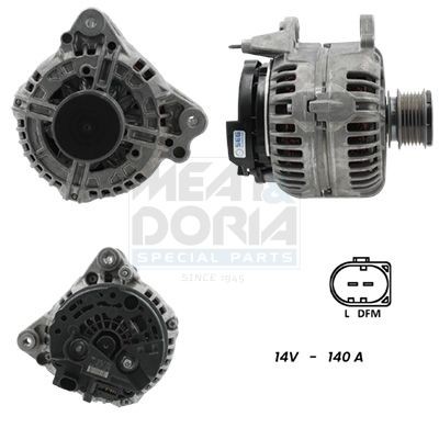 MEAT & DORIA Dynamo / Alternator 5510478G Skoda OCTAVIA Wisselstroomdynamo MEAT & DORIA 5510478G