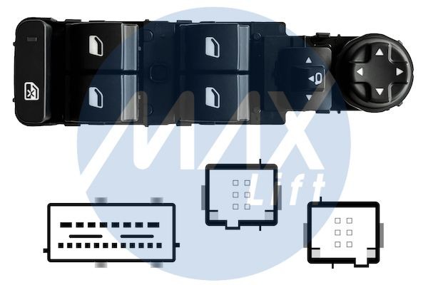 MAX Raam schakelaar SPG114 MAX SPG114 Raam schakelaar C4 II Van / Hatchback (NC_) prijs