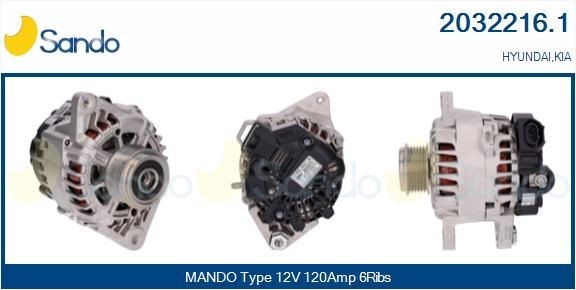 SANDO Alternateur 2032216.1 Hyundai i40 Alternateur SANDO 2032216.1
