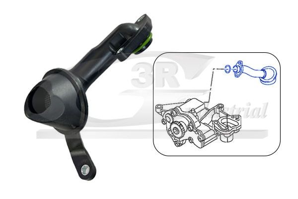 3RG Inlaatpijp, oliepomp 84753 84753 Oliepomp aanzuigbuis 3RG AUDI 80